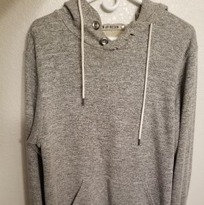Iron & Resin Men's Grey Comfort Hoodie